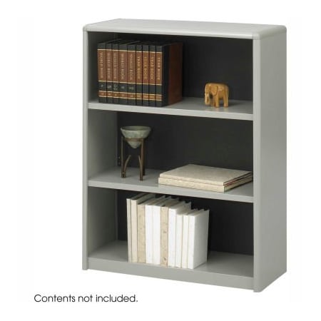 Safco 3-Shelf Economy Bookcase - Gray 7171GR***